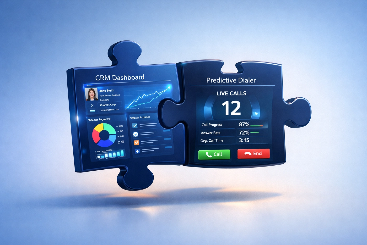 Hosted predictive dialer and CRM platform for outbound sales teams