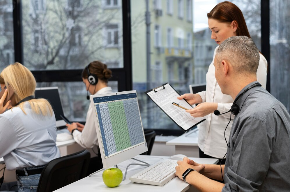 Business communication technology image