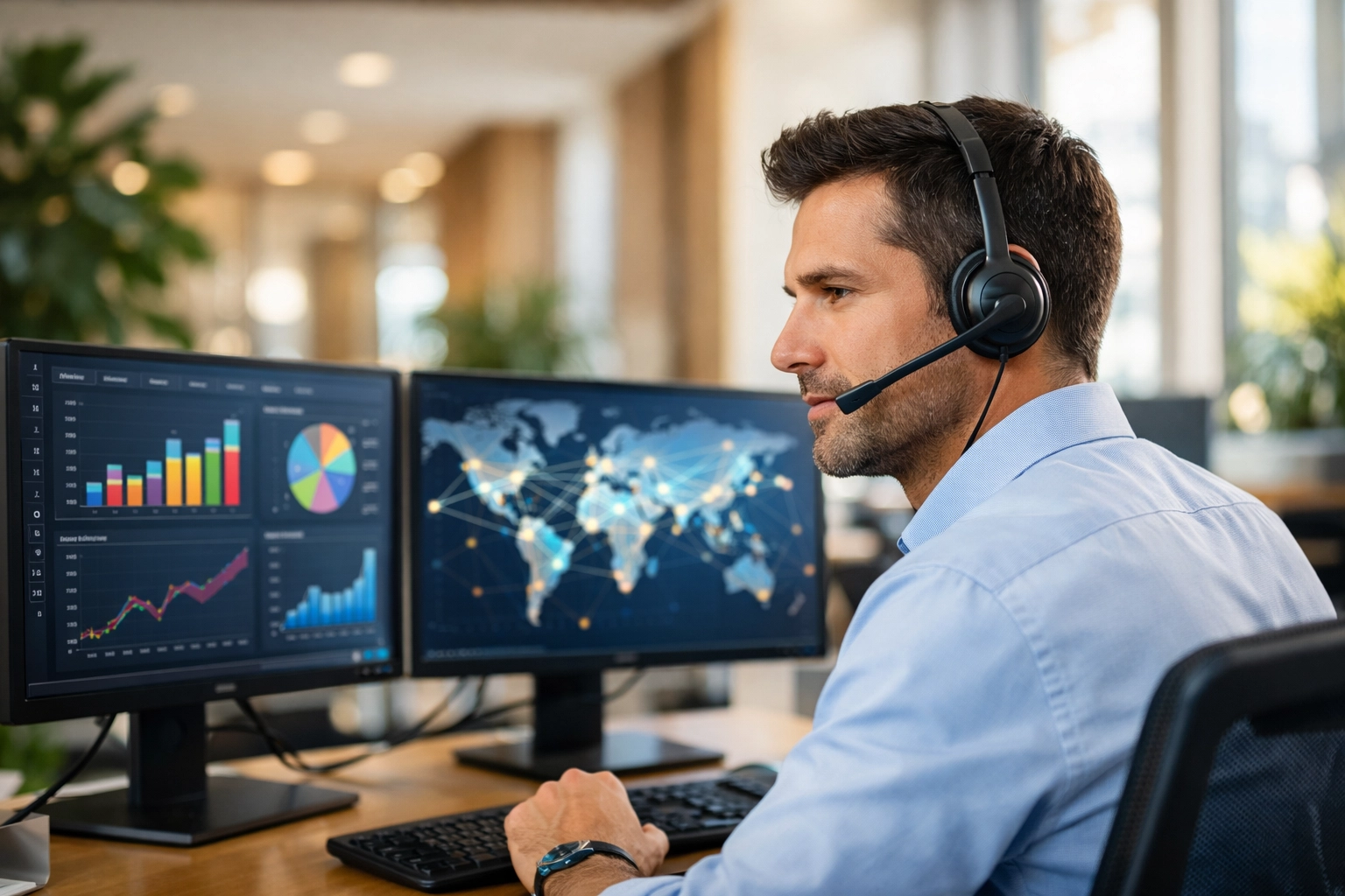 Business communication technology image