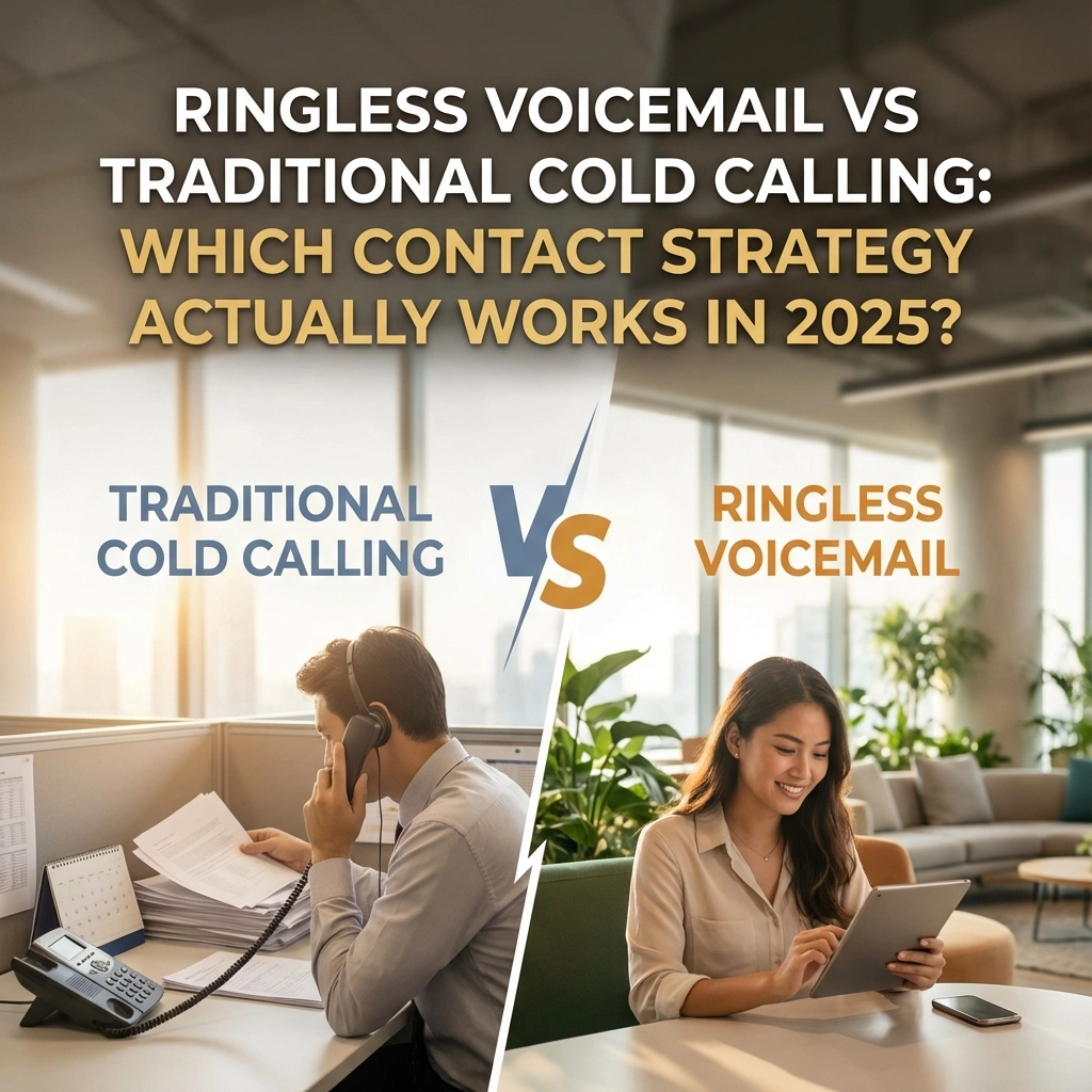 Ringless voicemail compared to traditional cold calling for business outreach